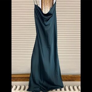 Banana republic satin Cowl neck midi dress
